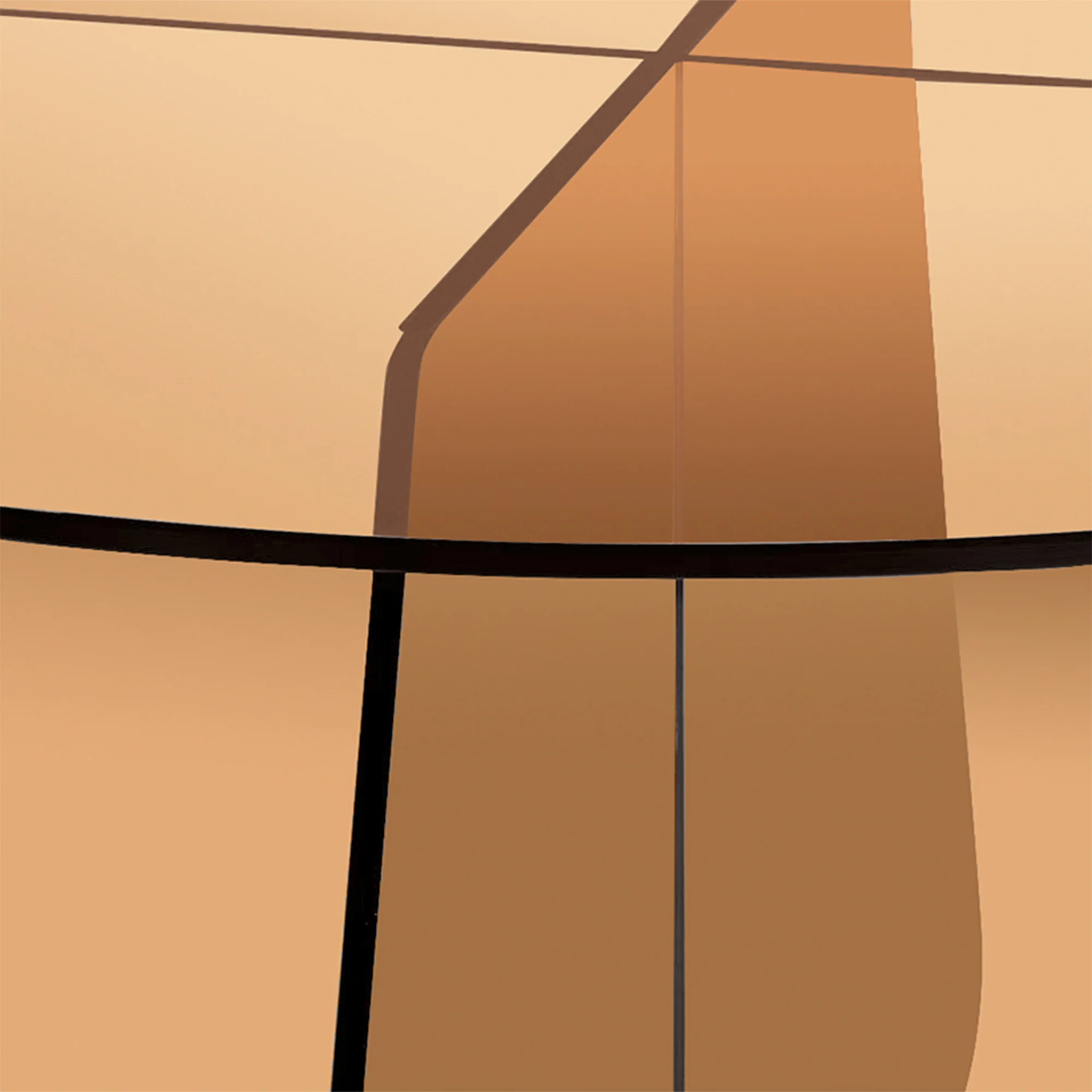 Arco sofabord, glas | Ø80 - Image 12