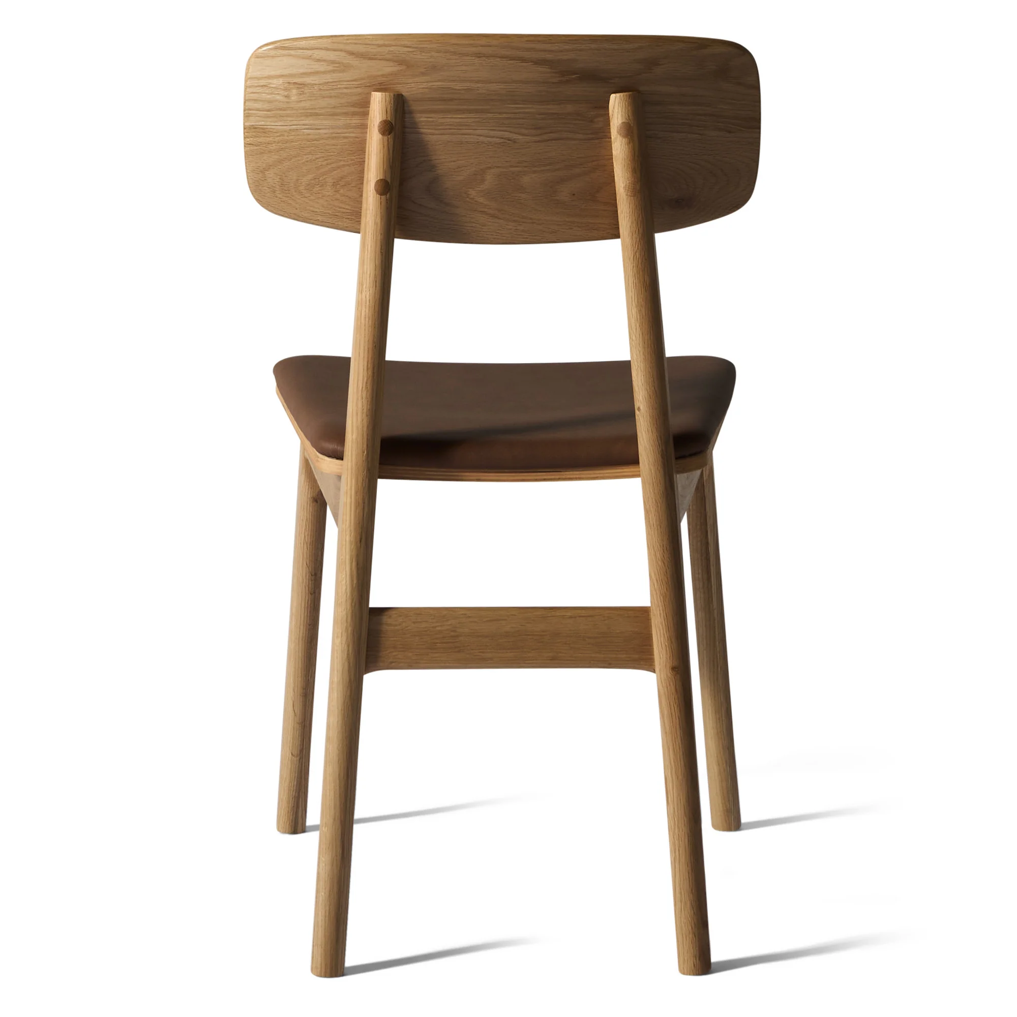 Balo spisebordsstol, egetræ | PU læder - Image 11