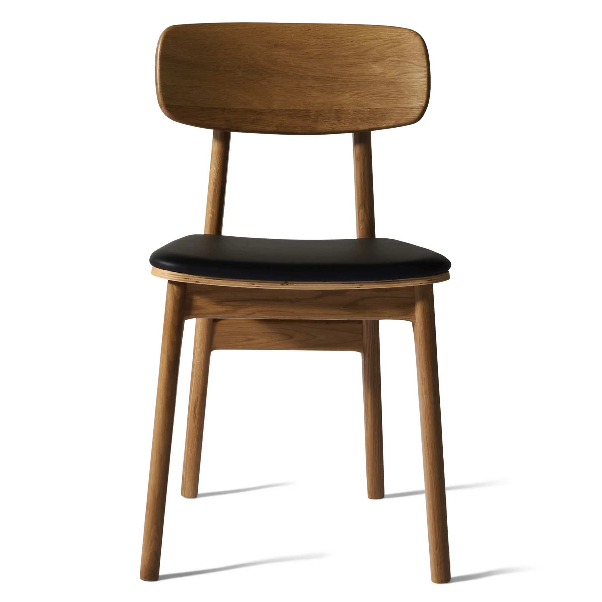 Balo spisebordsstol, egetræ | PU læder - Image 4