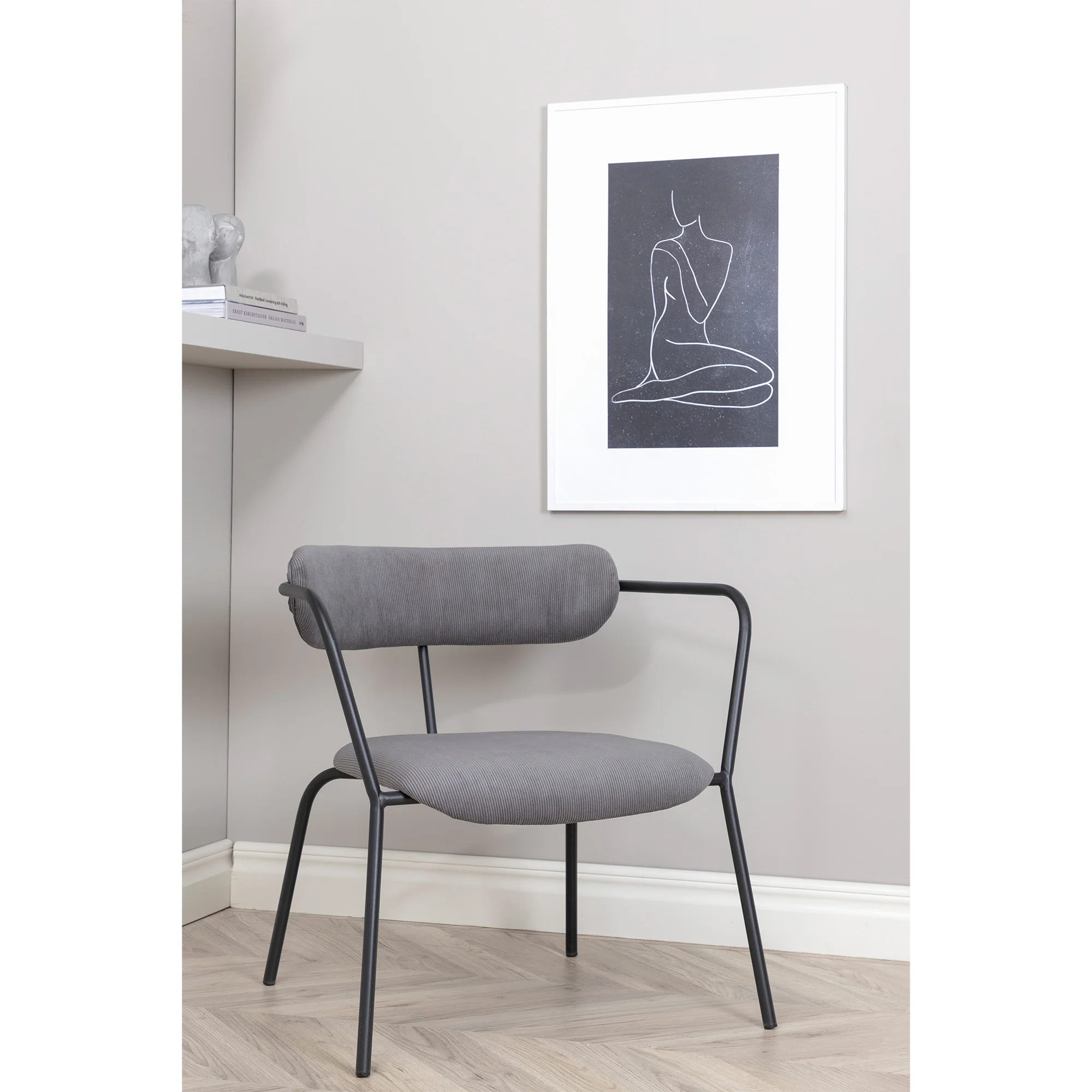 Duffy loungestol, fløjl - Image 3