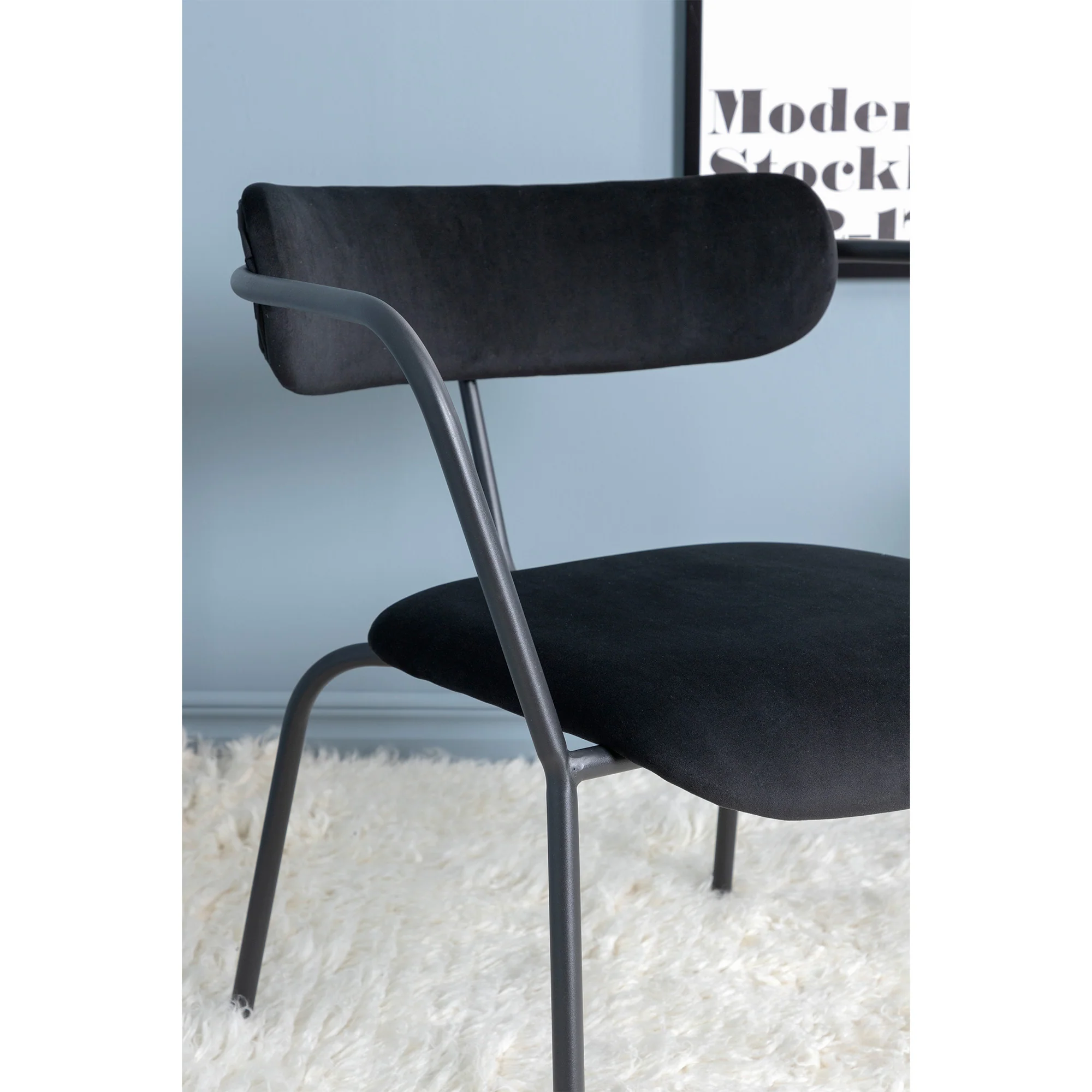 Duffy loungestol, velour - Image 9