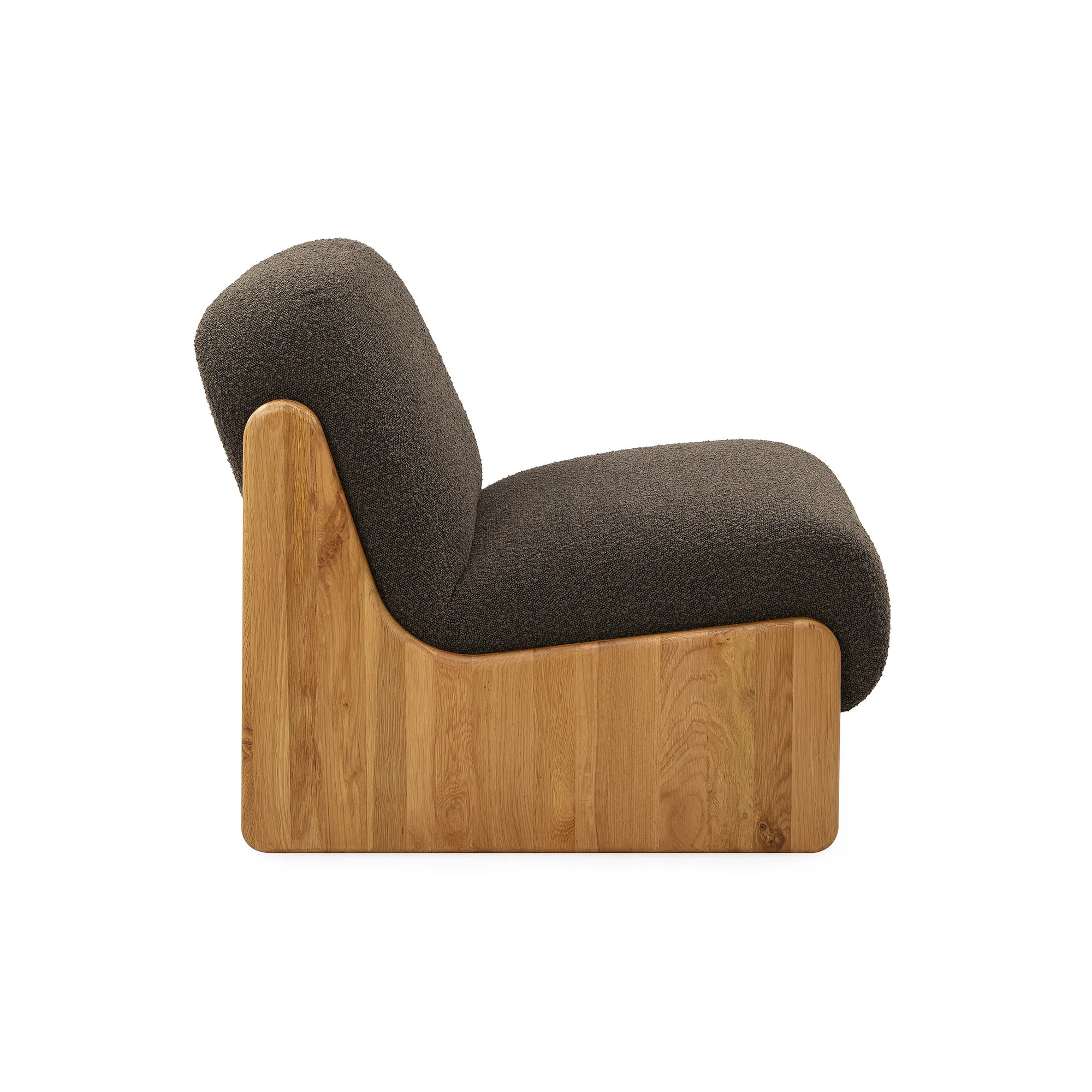 Ledge loungestol, Natur egetræ | Stof - Image 3