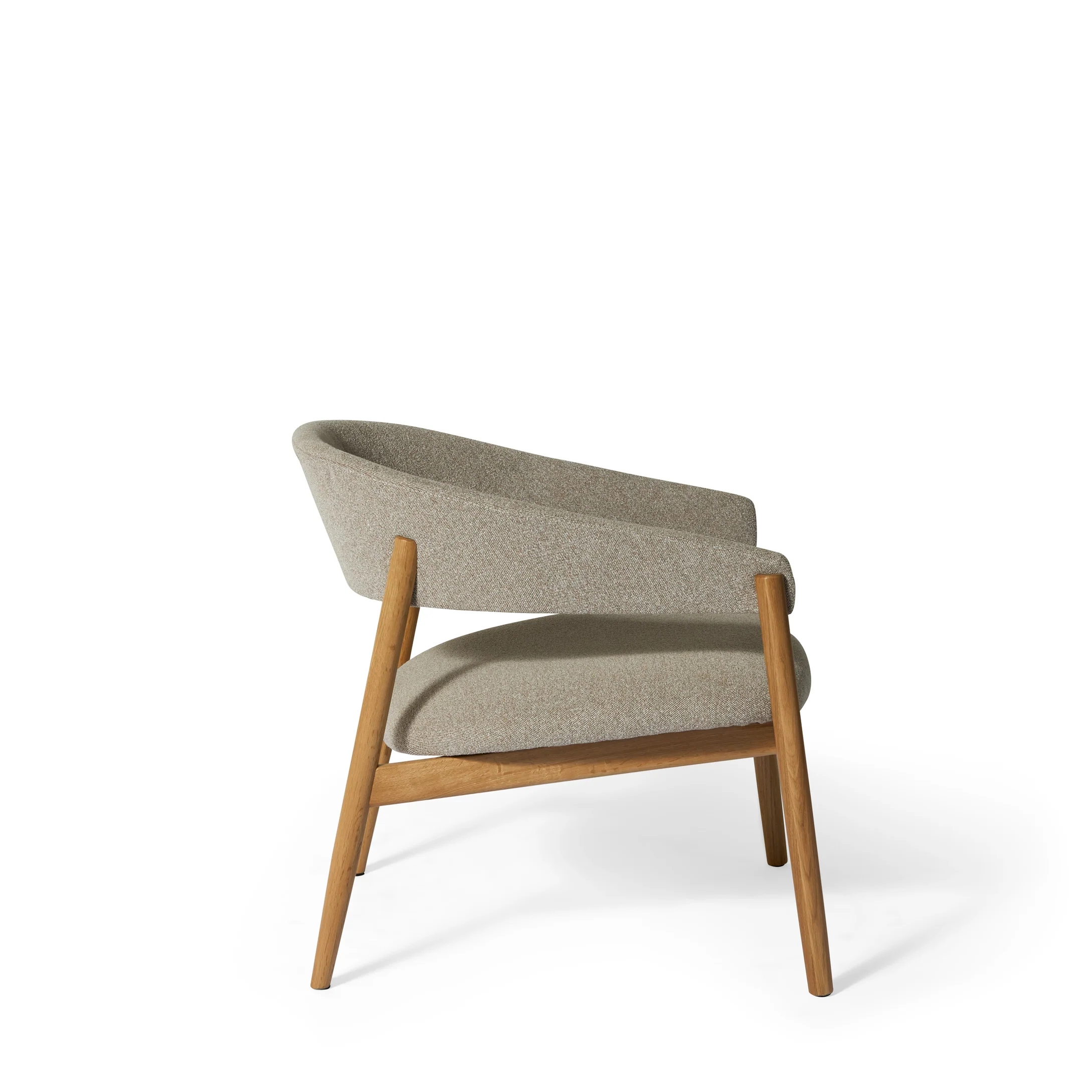 Leonora loungestol, egetræ | stof - Image 4