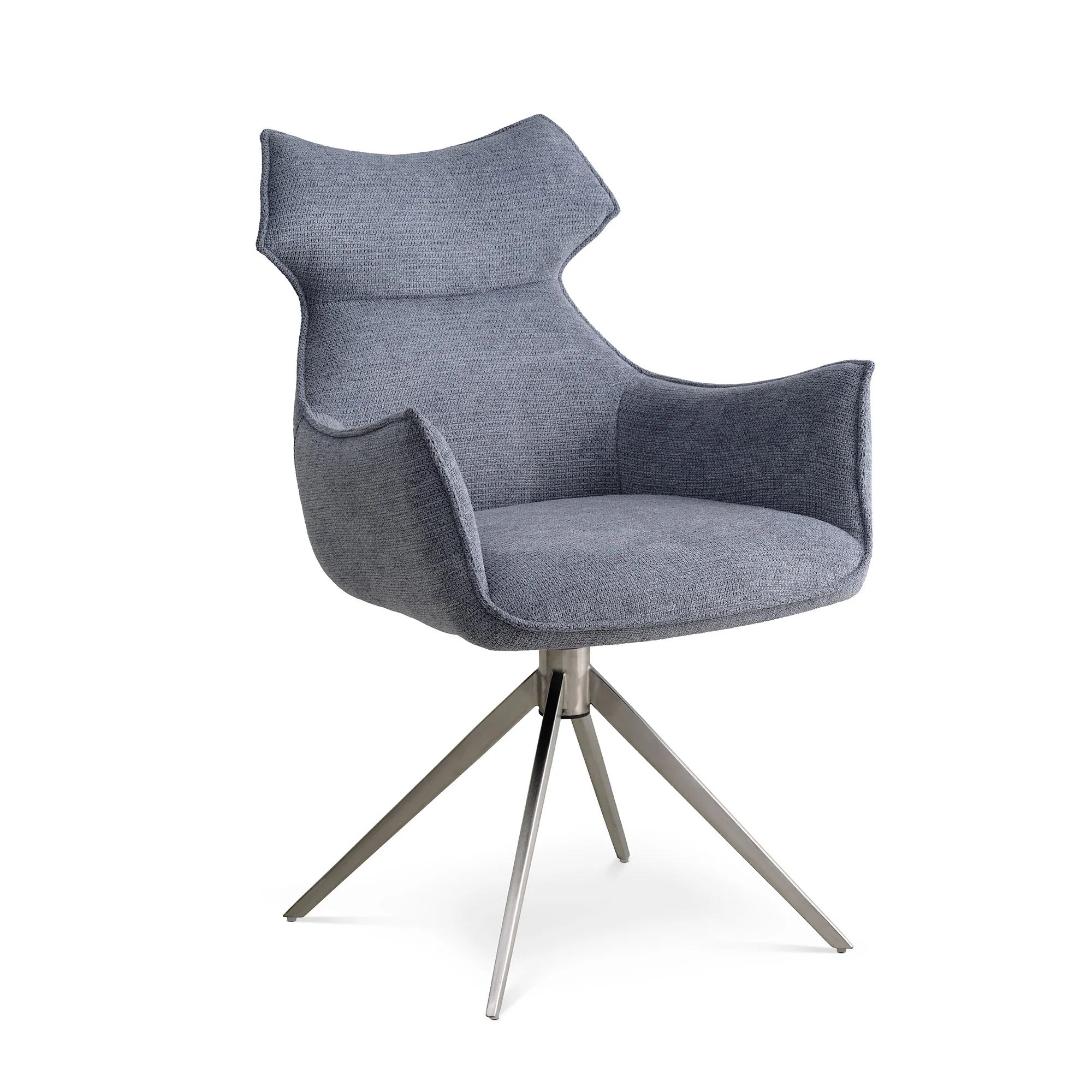 Liva spisebordsstol, Armlæn | Drejefunktion | Krom stel - Image 11