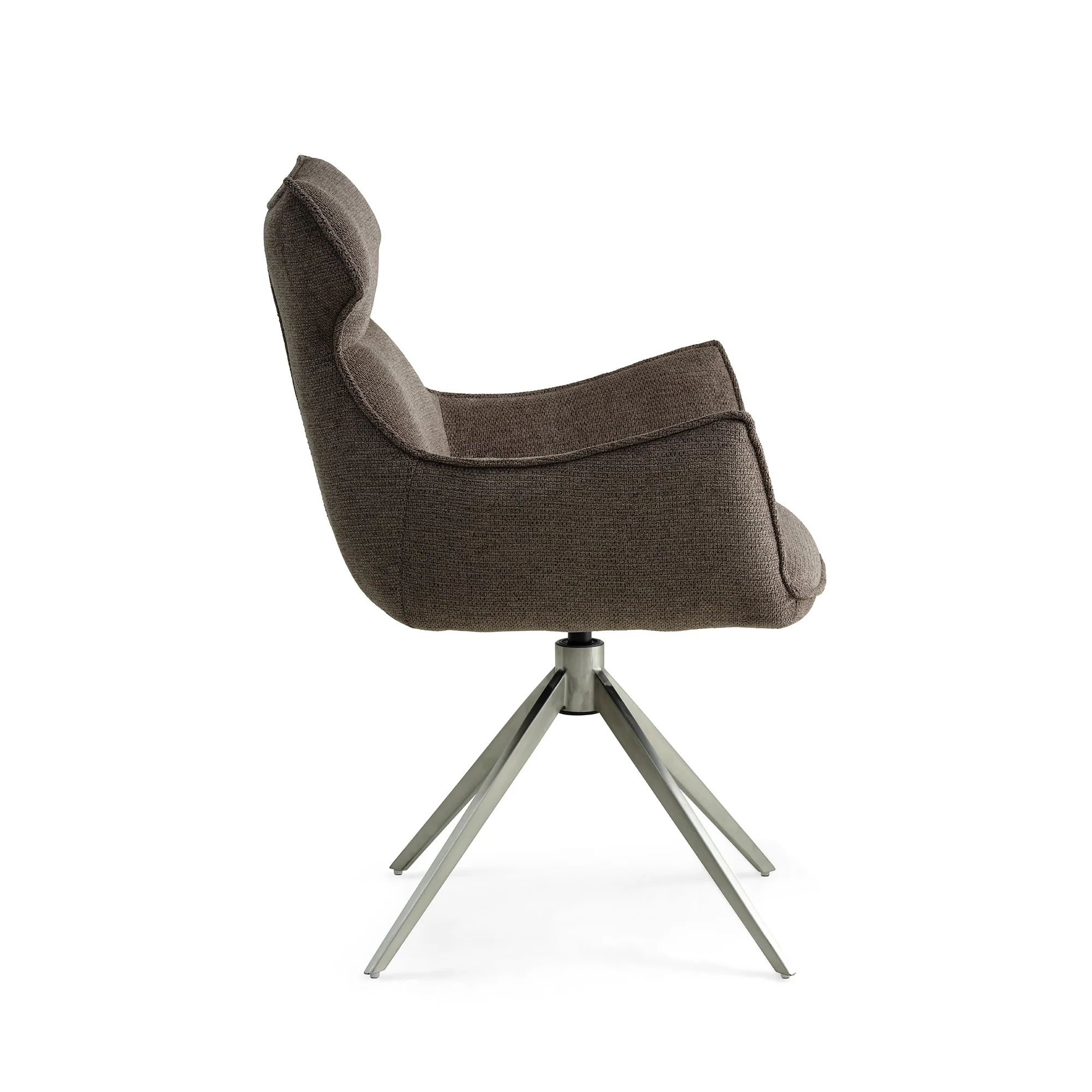 Liva spisebordsstol, Armlæn | Drejefunktion | Krom stel - Image 4