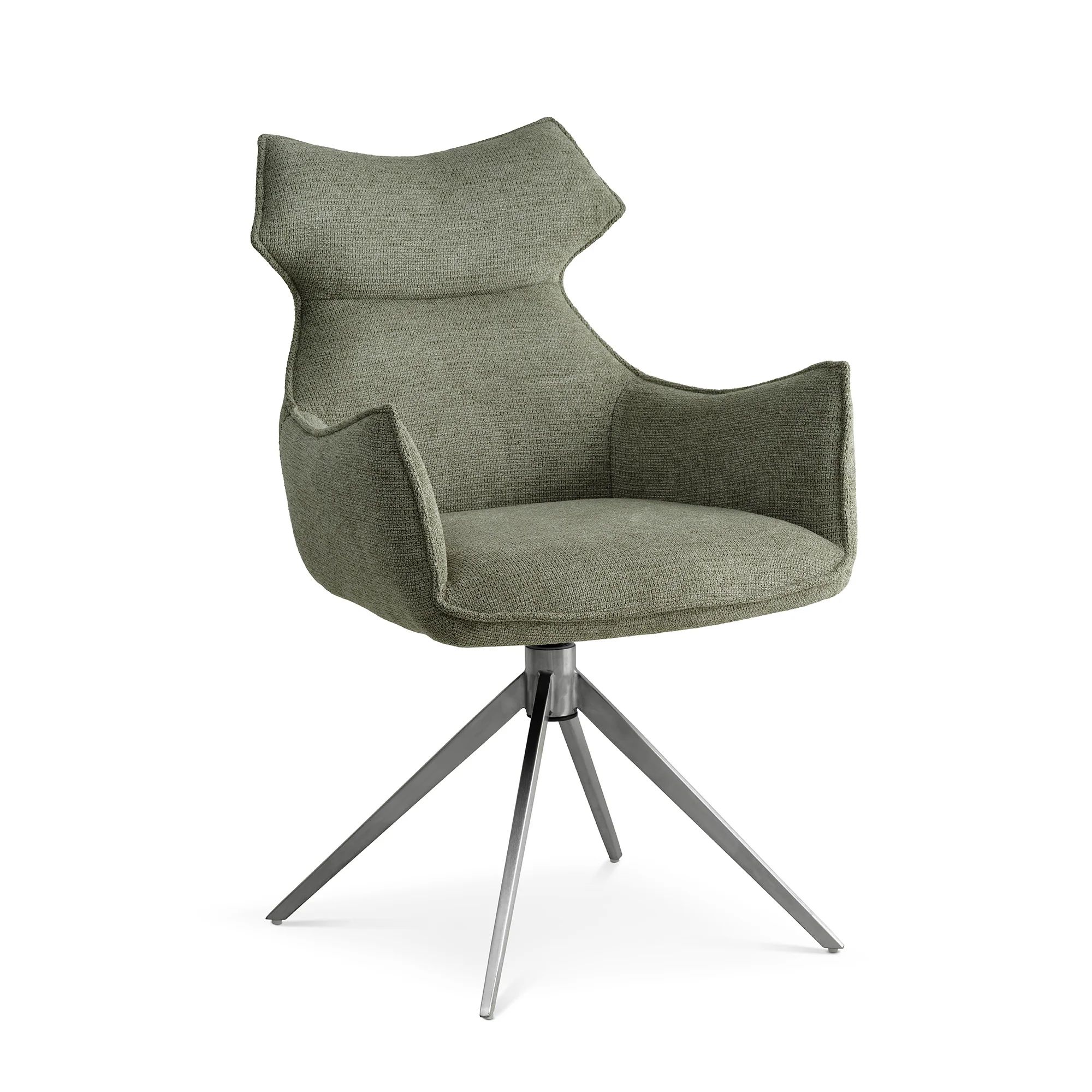 Liva spisebordsstol, Armlæn | Drejefunktion | Krom stel - Image 6