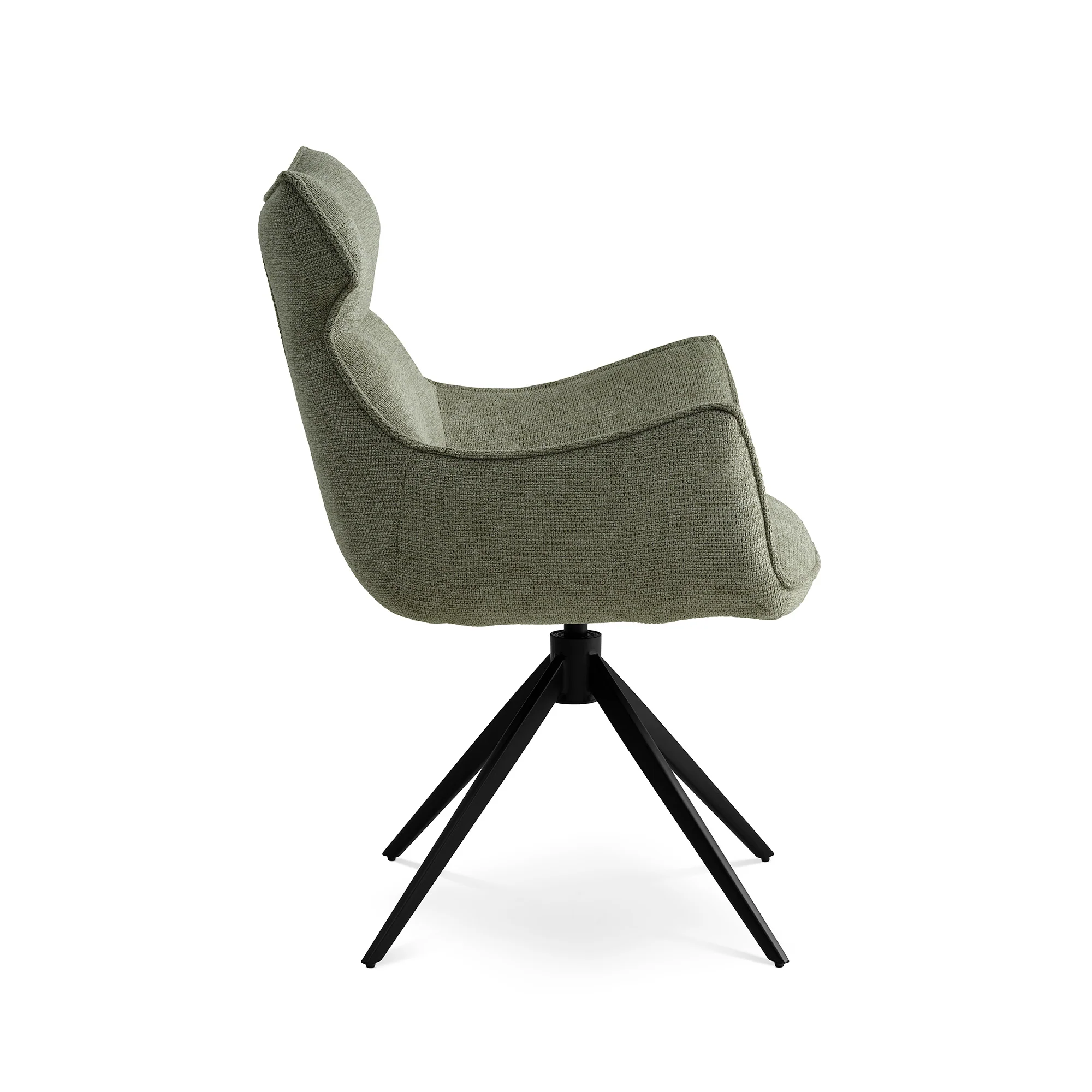 Liva spisebordsstol, Armlæn | Drejefunktion | Sort stel - Image 4