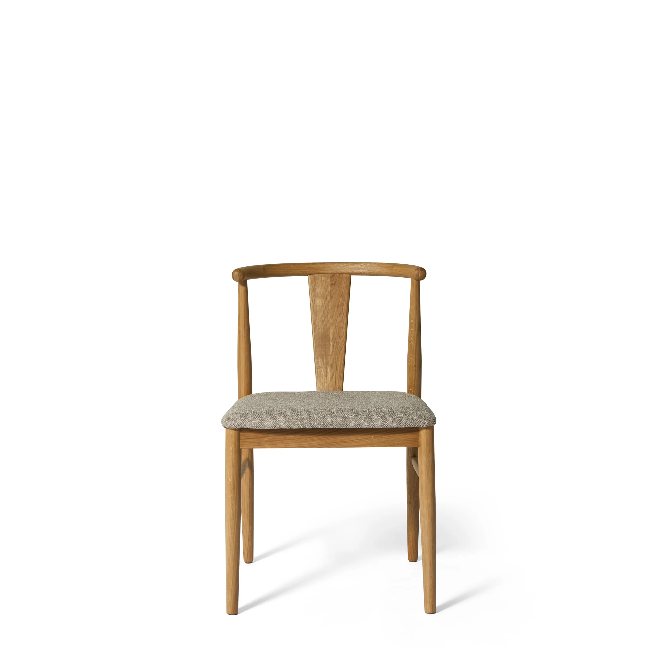 Mori spisebordsstol, egetræ | stof beige - Image 3