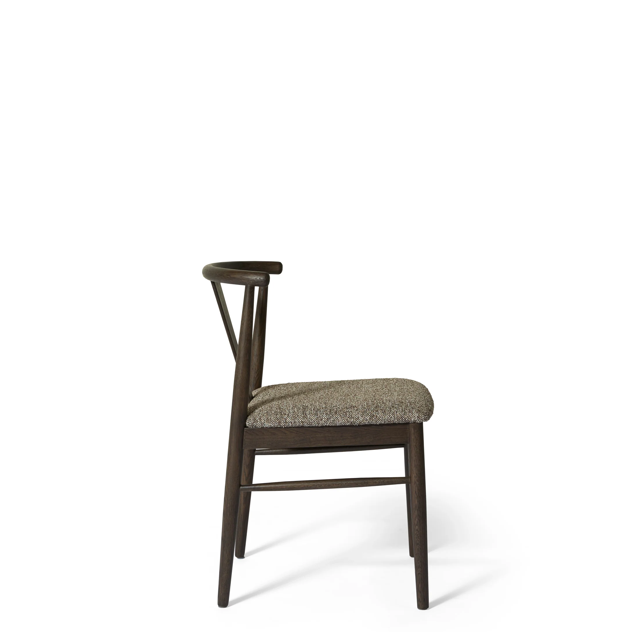 Mori spisebordsstol, røget egetræ | stof brun/beige - Image 3