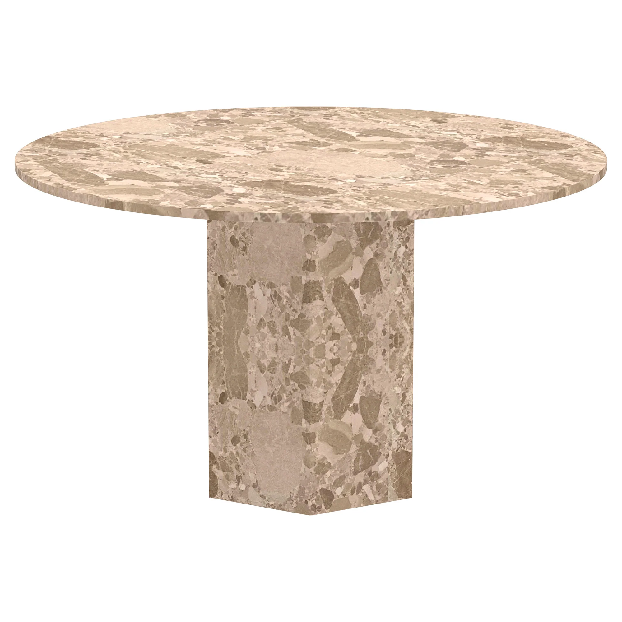 Naxos spisebord, latte marmor | Ø130 - Image 5