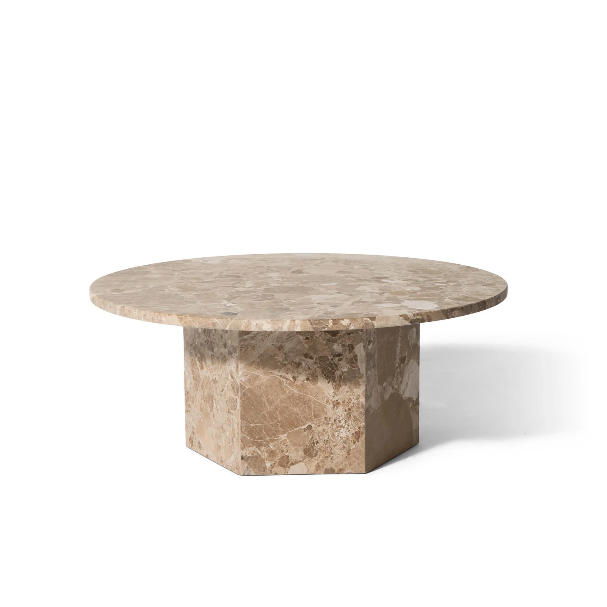 Naxos sofabord, latte marmor | Ø80xH32 - Image 3