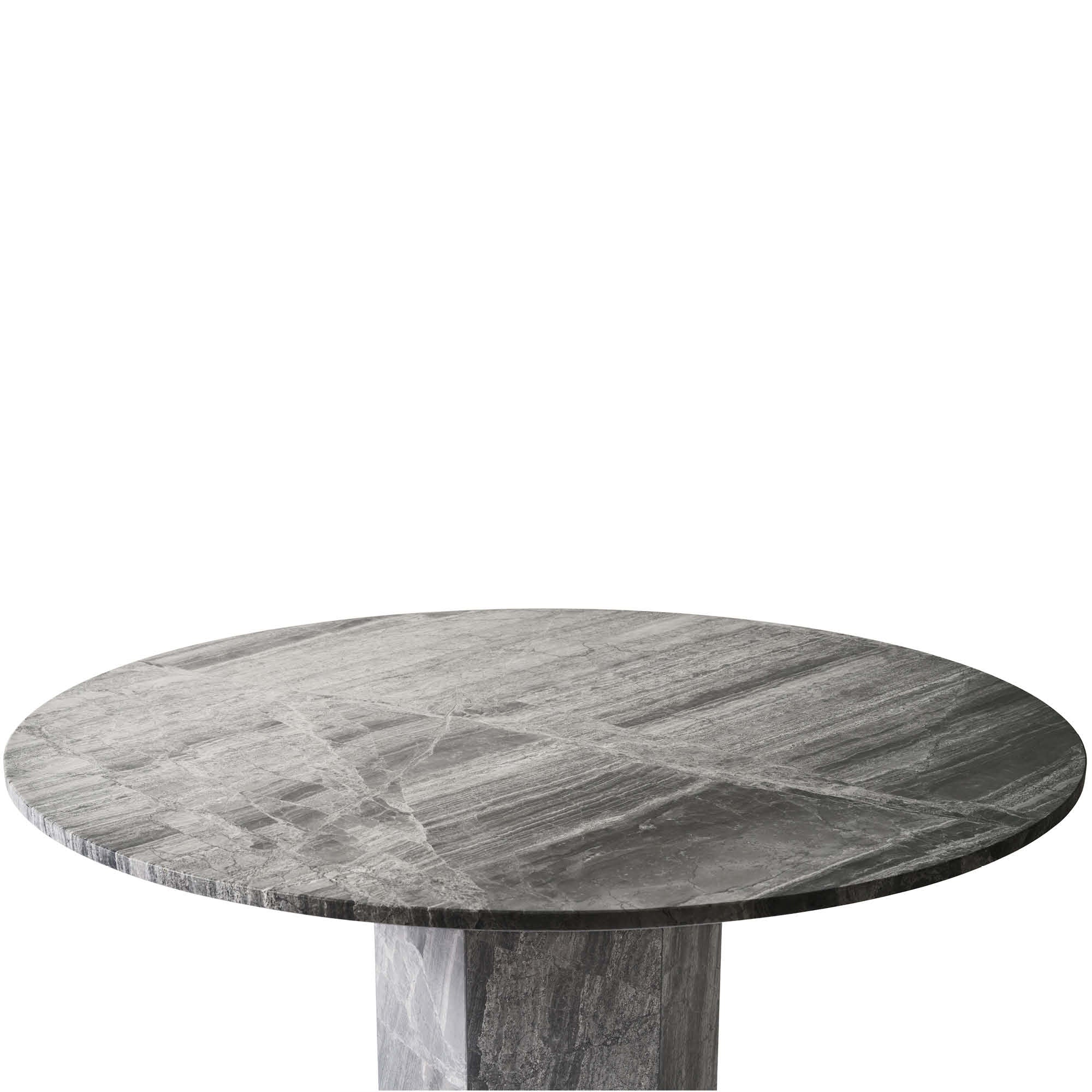 Naxos spisebord, river grey marmor | Ø130 - Image 4