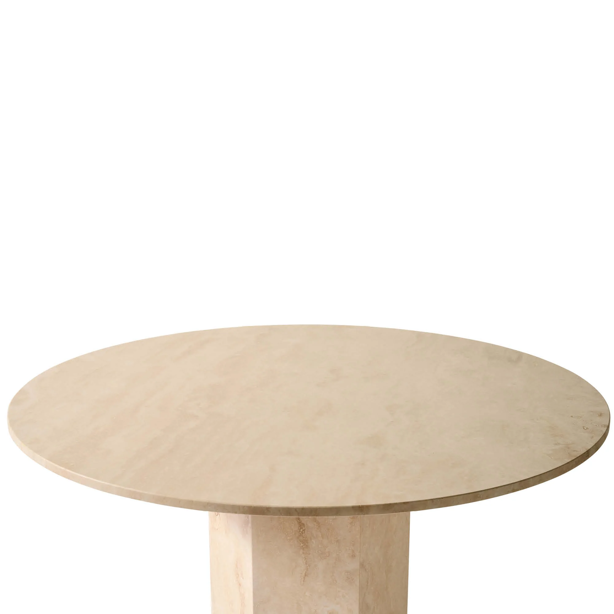 Naxos spisebord, travertin marmor | Ø130 - Image 6