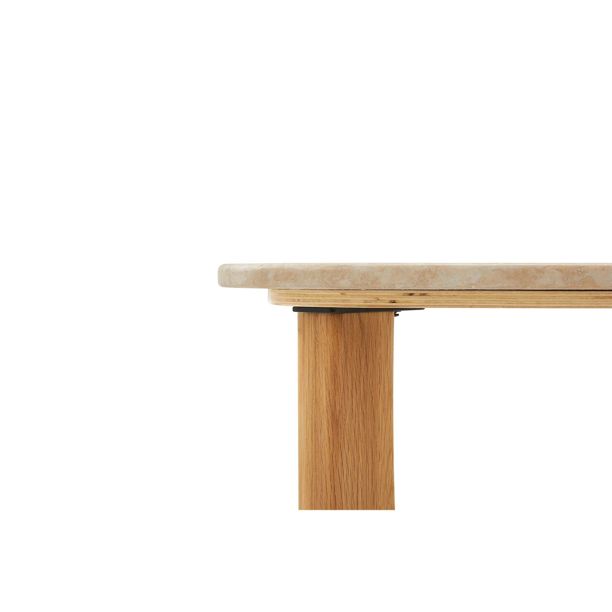 Orion hjørnebord, Marmor/Egetræ | 50x50 - Image 8