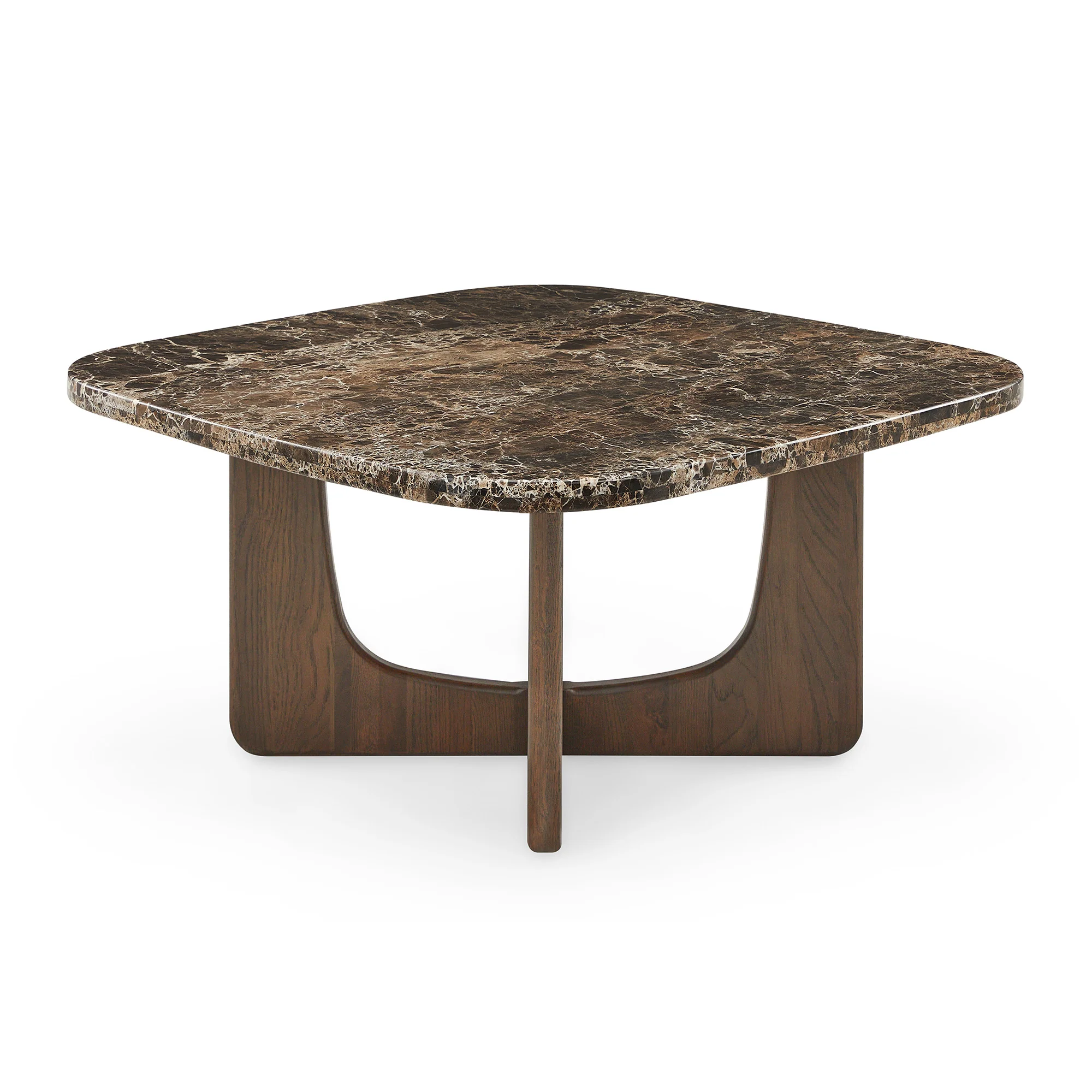 Orion sofabord, Egetræ/Emperador | 90x90 - Image 4