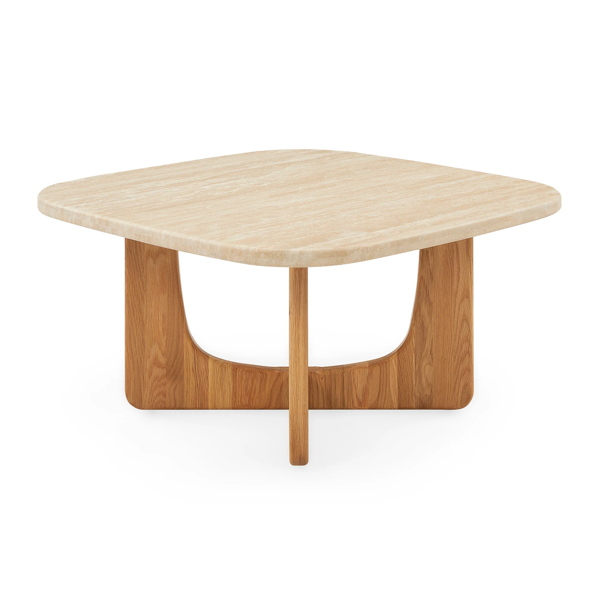 Orion sofabord, Marmor/Egetræ | 90x90 - Image 11