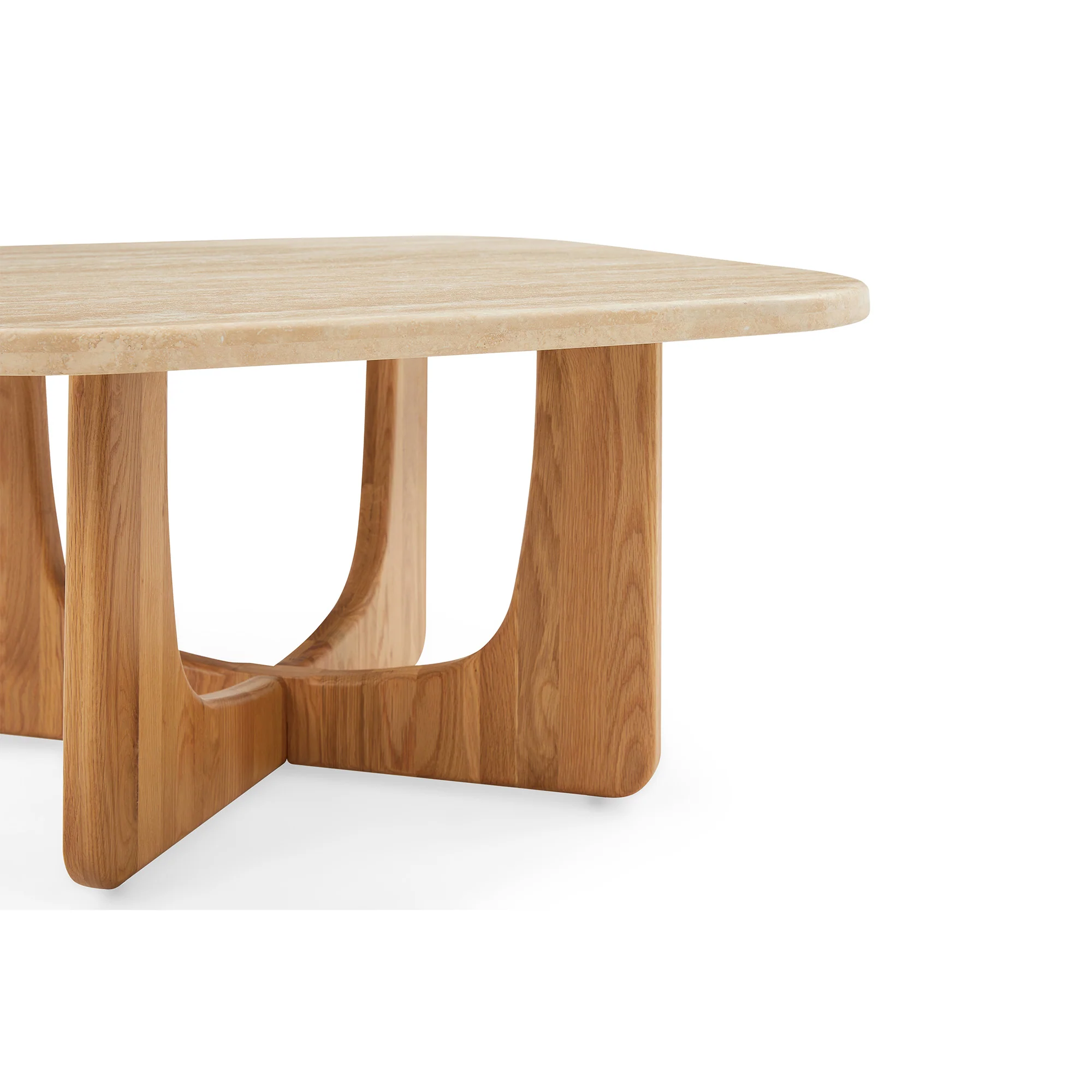 Orion sofabord, Marmor/Egetræ | 90x90 - Image 13