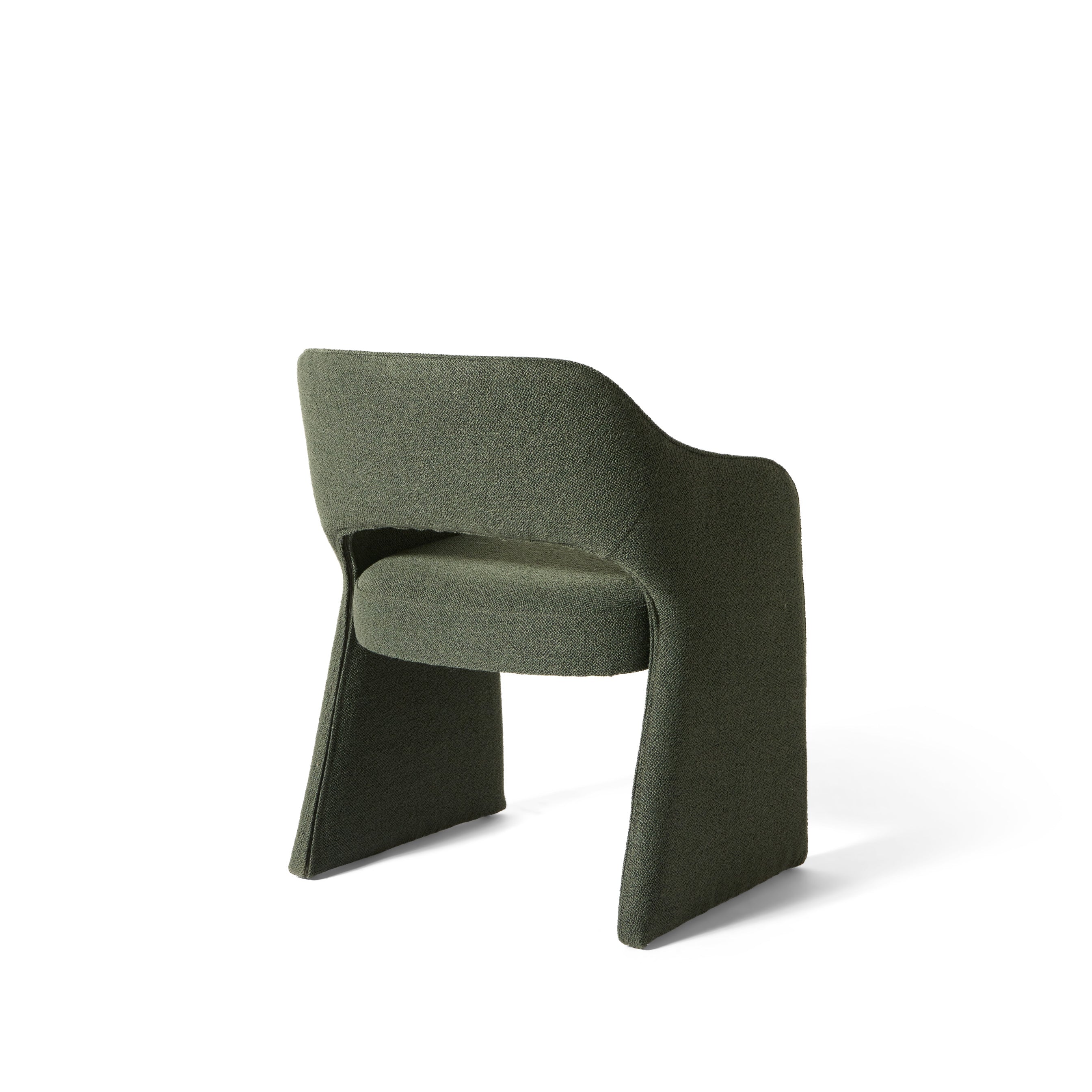 Plush spisebordsstol, Crush Bouclé Grøn - Image 5