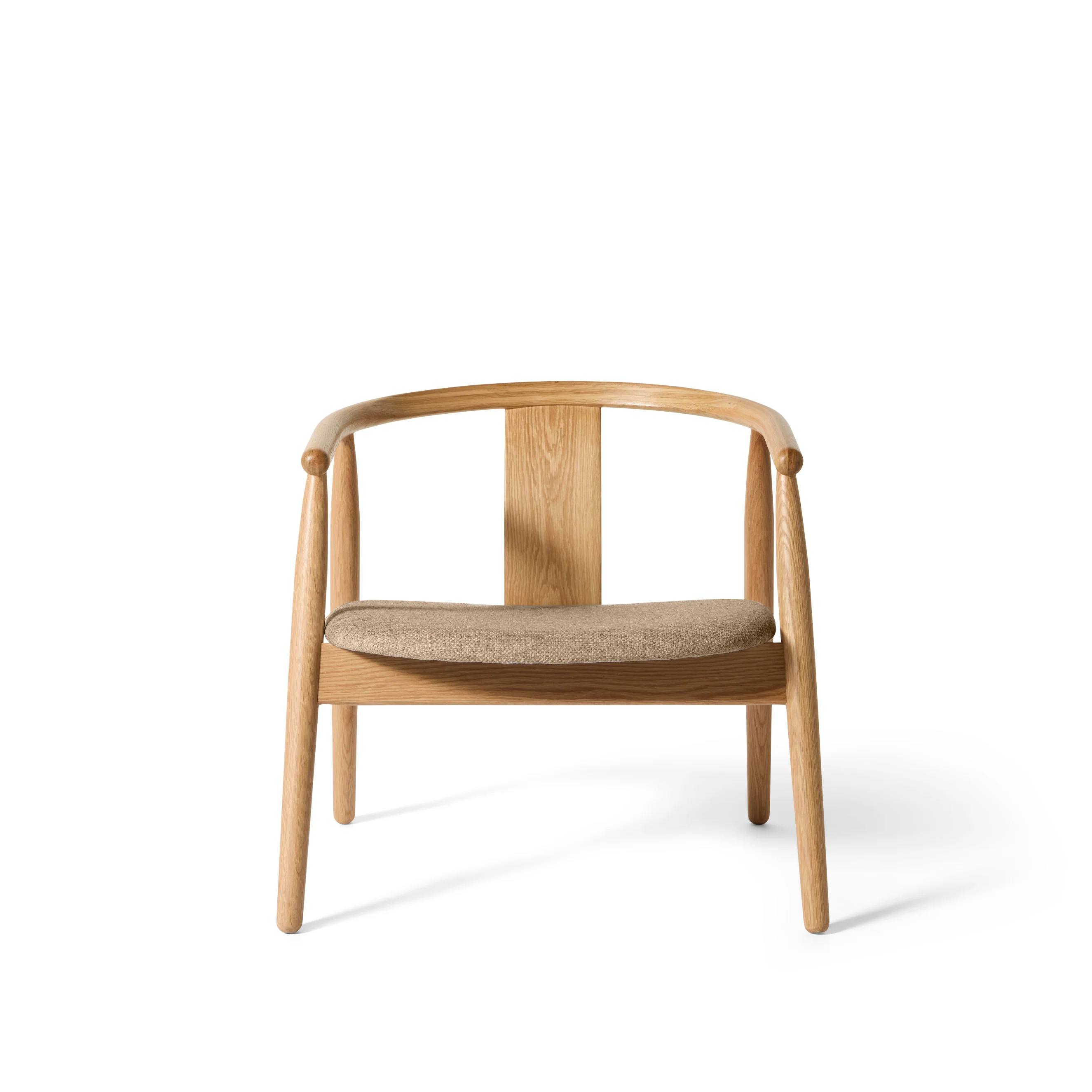 Relate loungestol, egetræ | Stof - Image 4