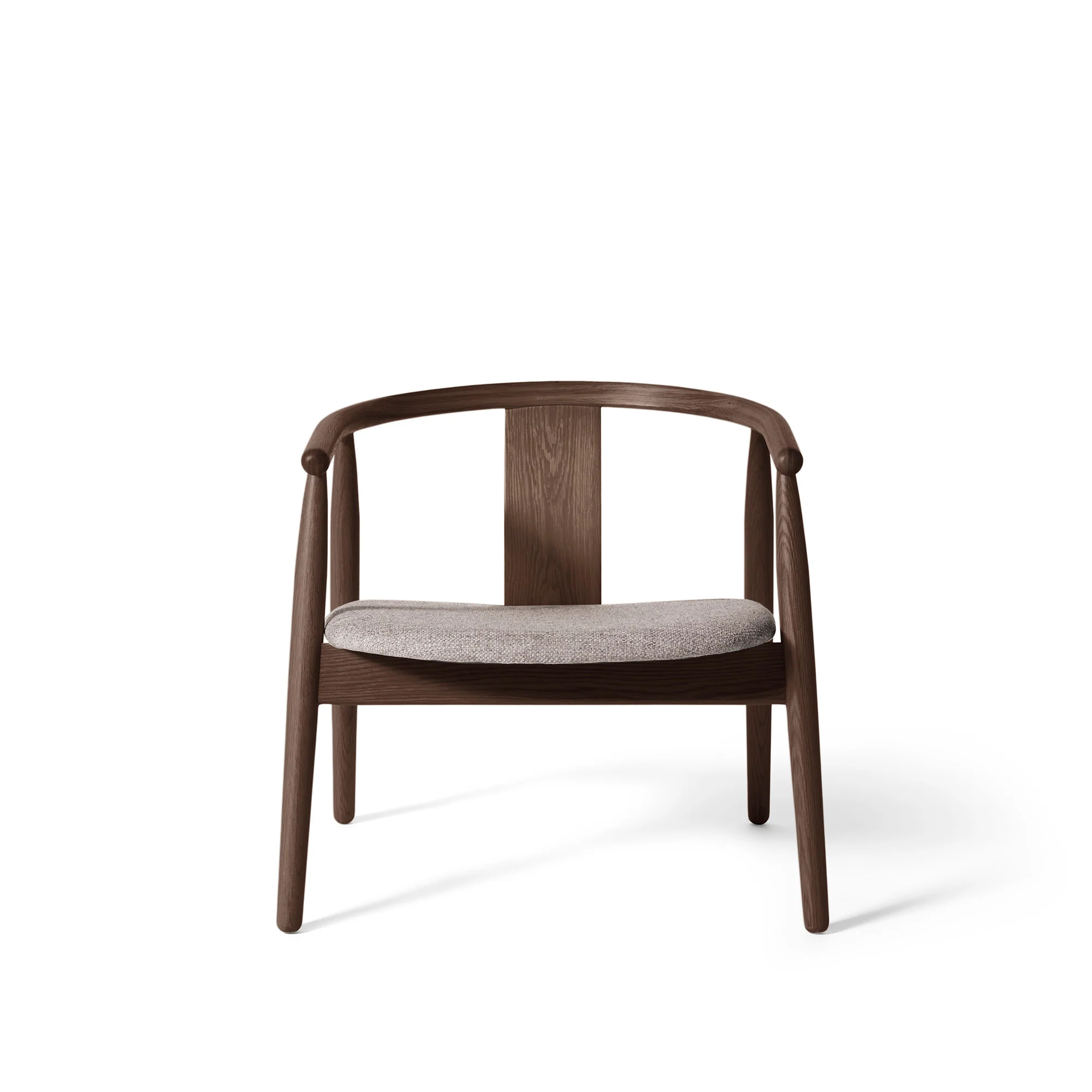 Relate loungestol, røget egetræ | Stof - Image 3