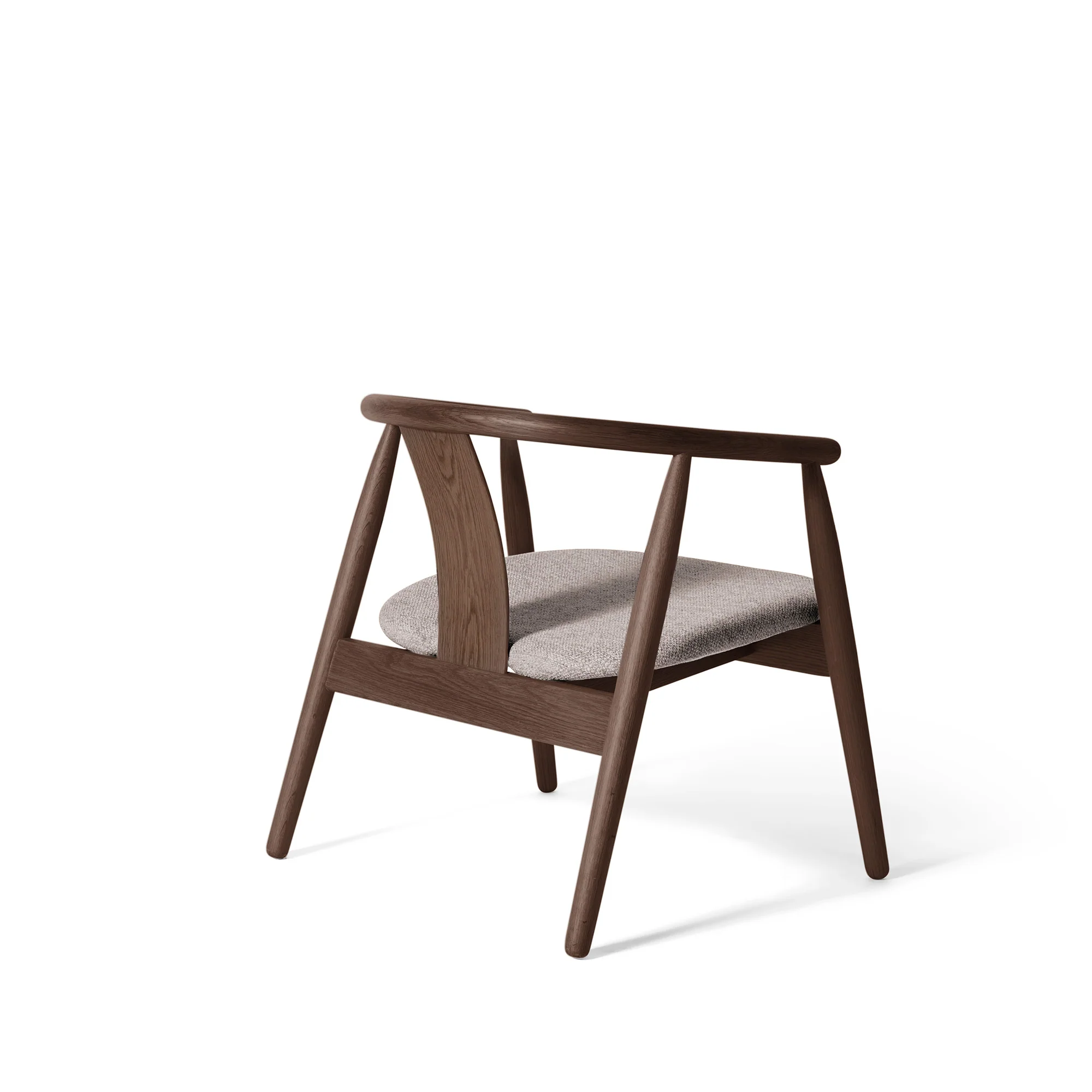Relate loungestol, røget egetræ | Stof - Image 4