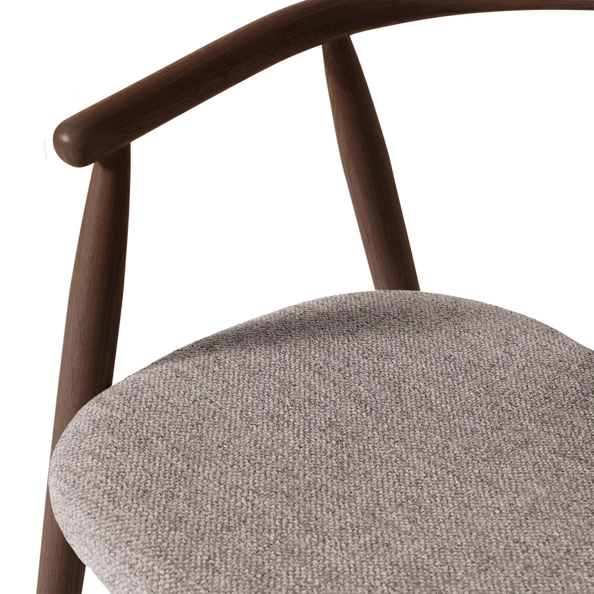 Relate loungestol, røget egetræ | Stof - Image 7