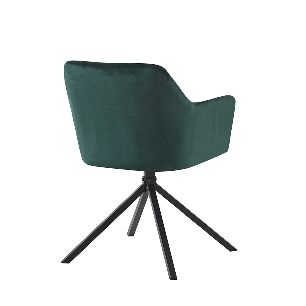 Sofia spisebordsstol, armlæn | drejefunktion | velour - Image 10