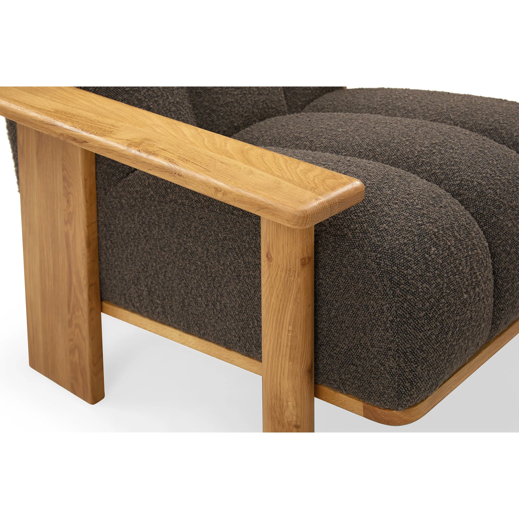 Stay loungestol, Brun bouclé - Image 13