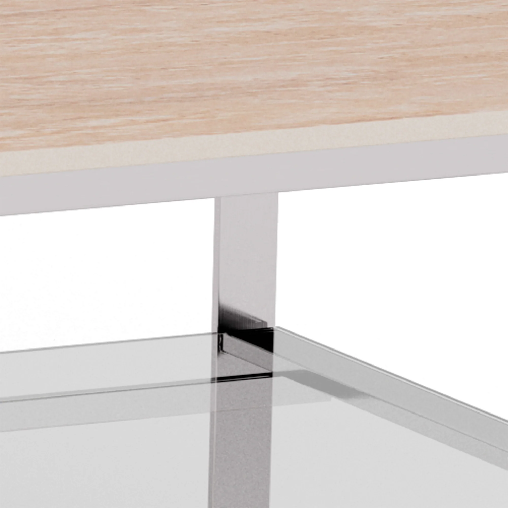 Strata sofabord, keramik travertin | Glas | 120x60 - Image 7