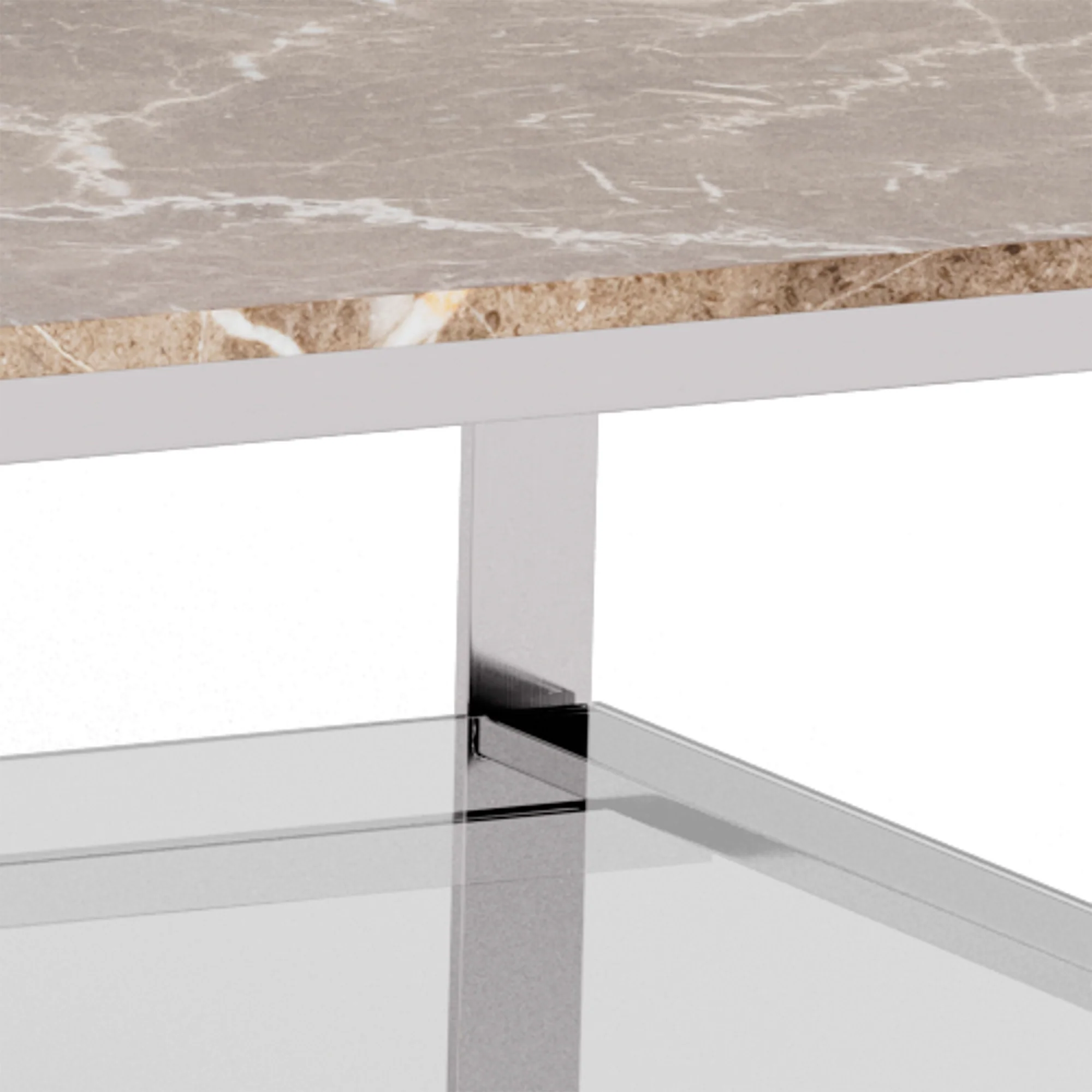 Strata sofabord, marmor emperador | Glas | 120x60 - Image 8