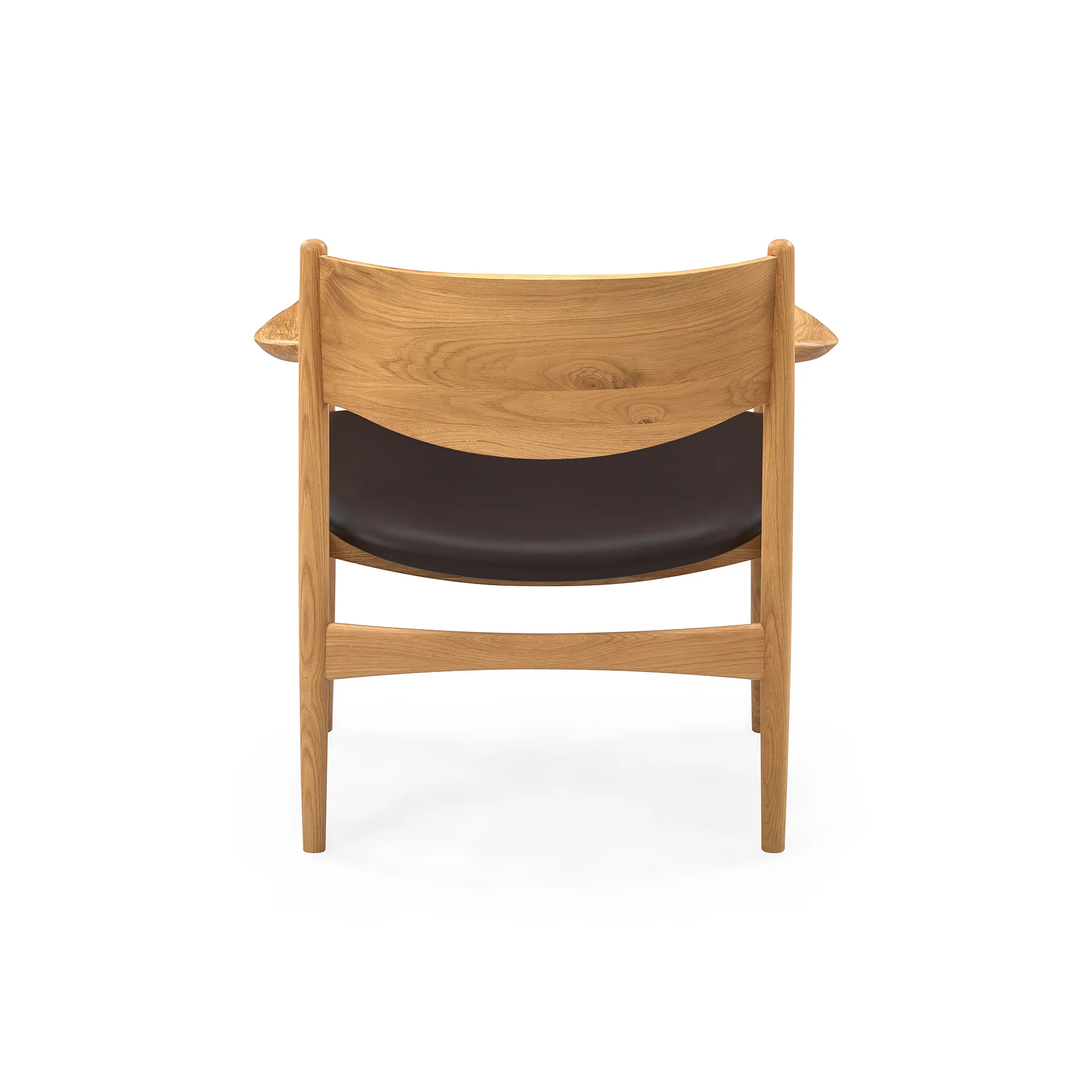 Struct loungestol, Mocca læder - Image 11