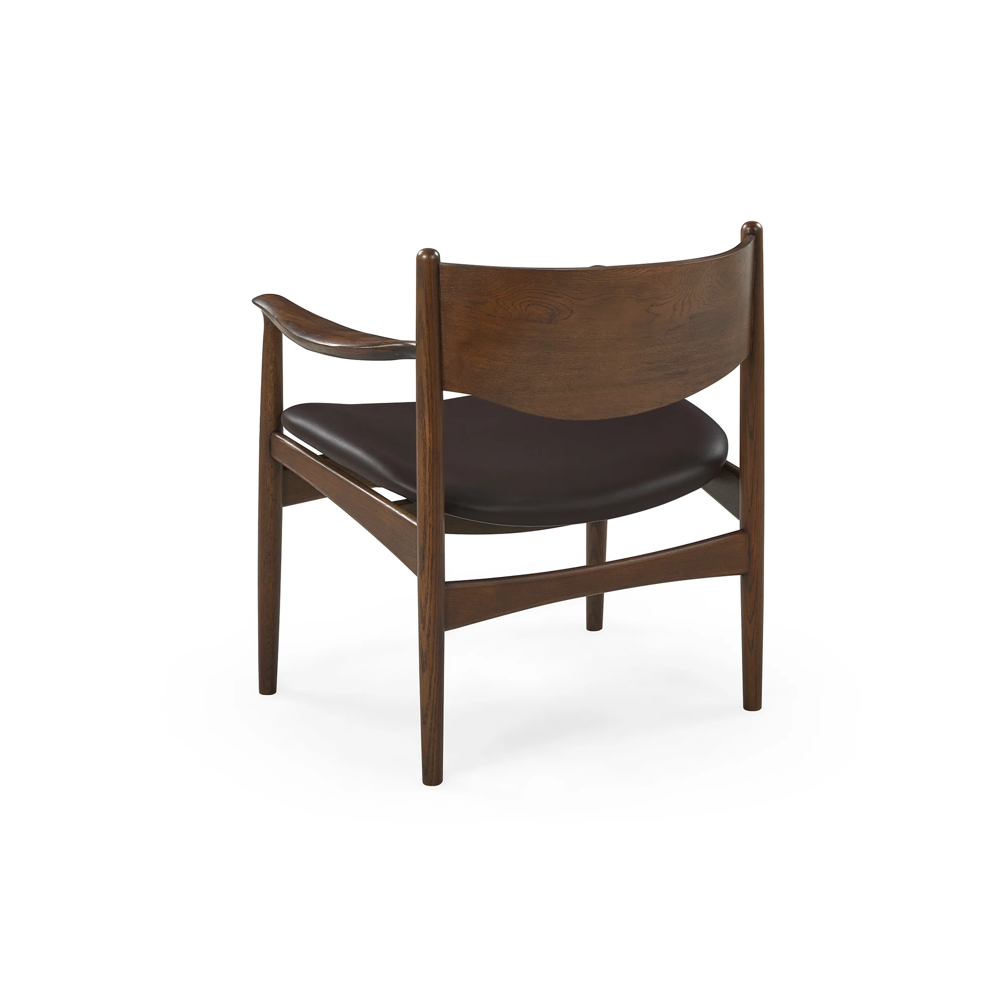 Struct loungestol, Mocca læder - Image 4