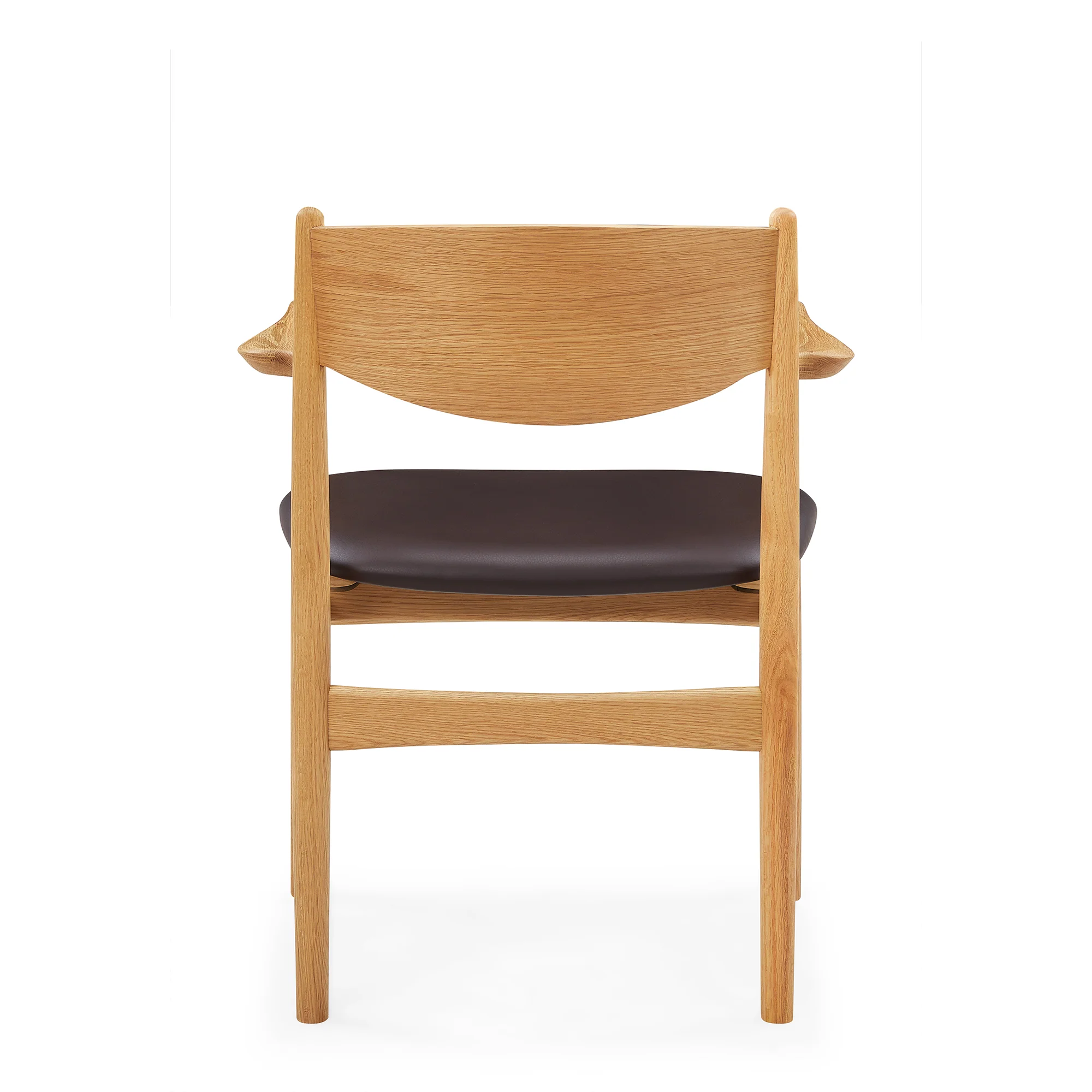 Struct spisebordsstol, armlæn | Mocca læder - Image 5