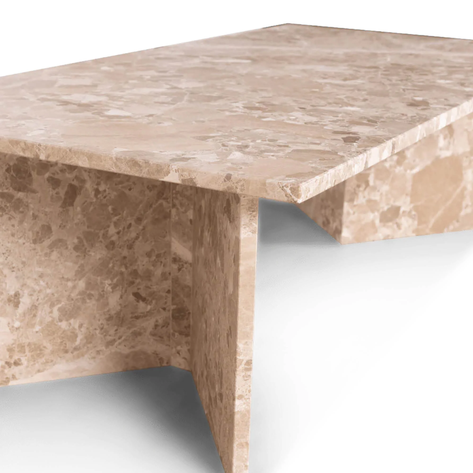 Vega sofabord, latte marmor | 140x70 - Image 4