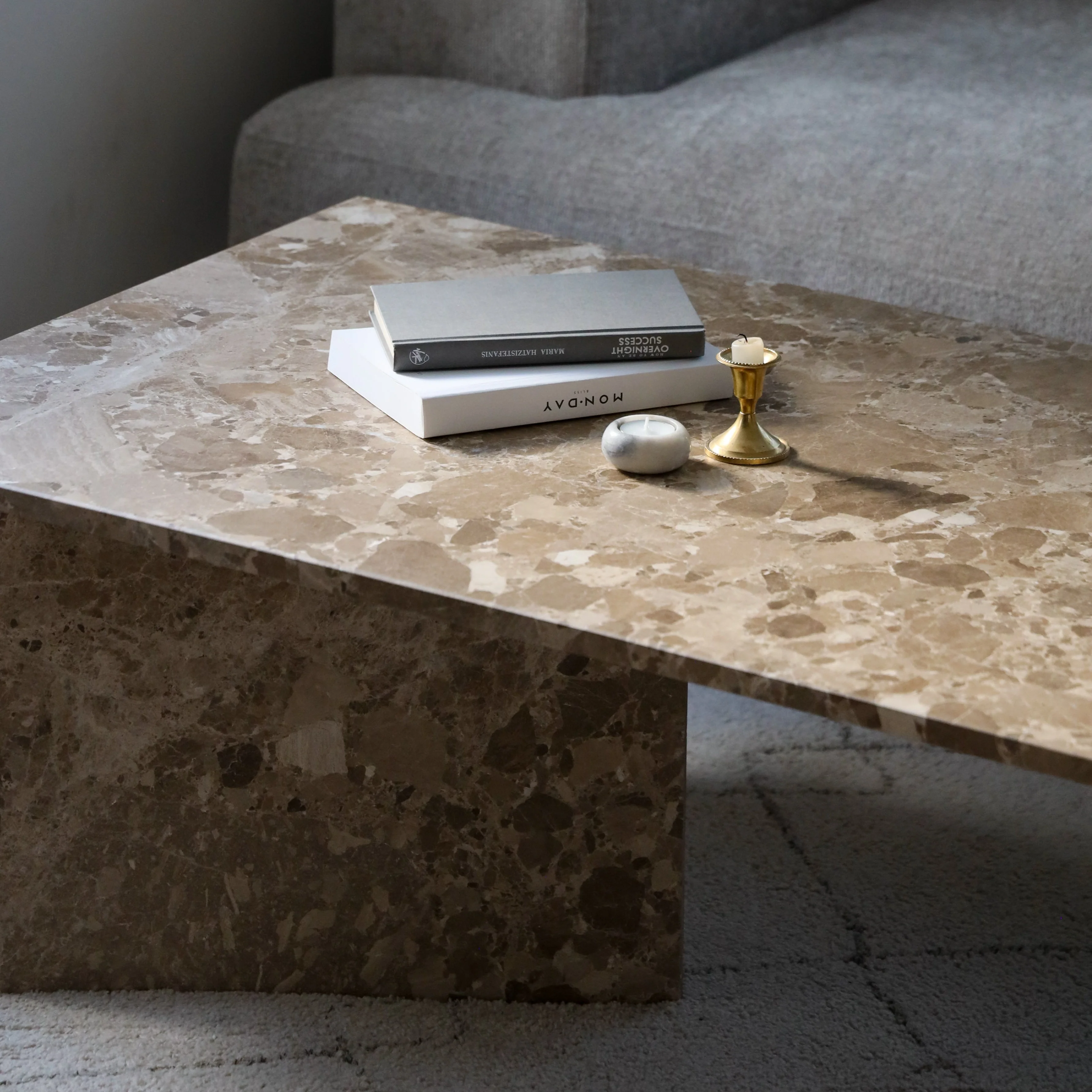 Vega sofabord, latte marmor | 140x70 - Image 7