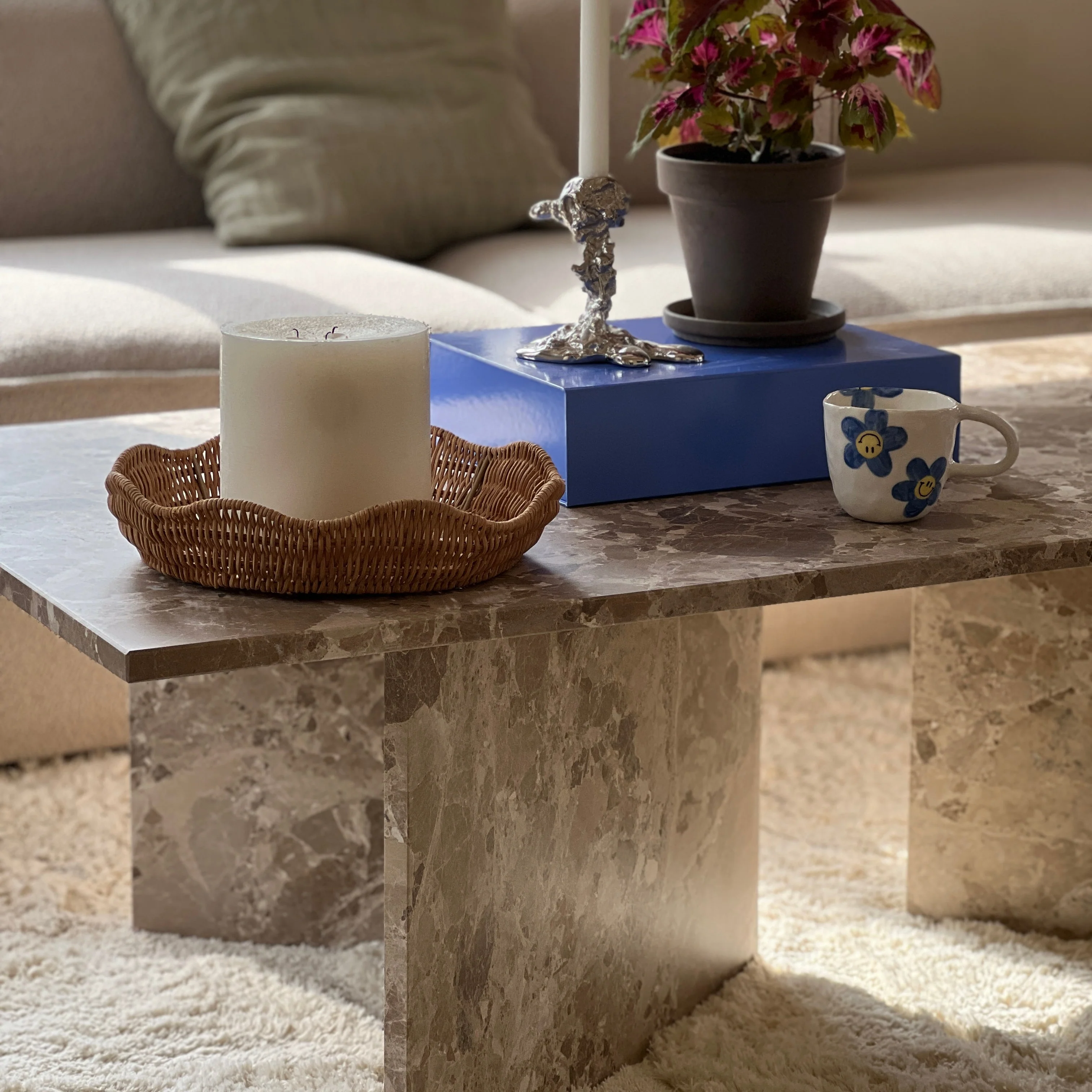 Vega sofabord, latte marmor | 140x70 - Image 8