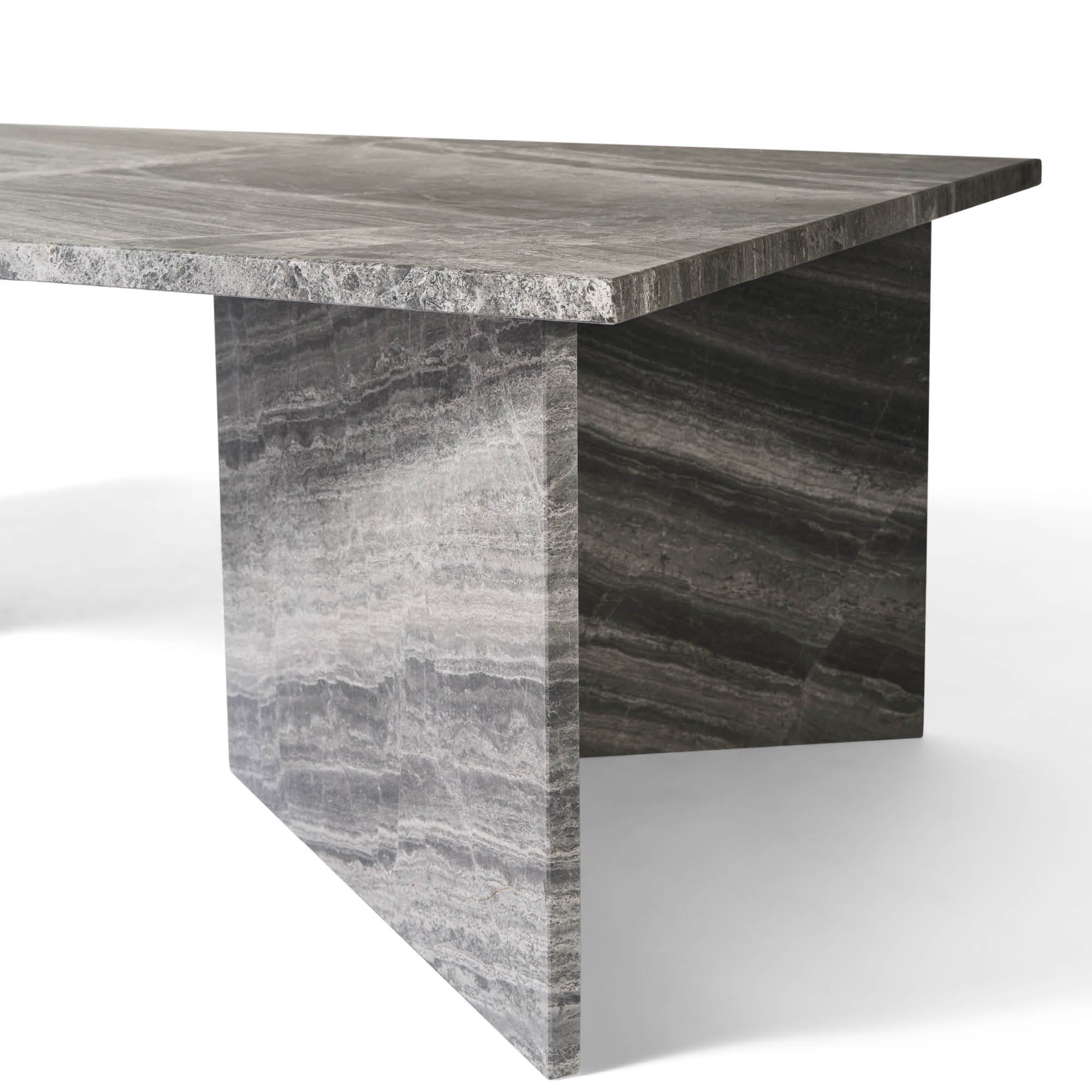 Vega sofabord, river grey marmor | 140x70 - Image 4
