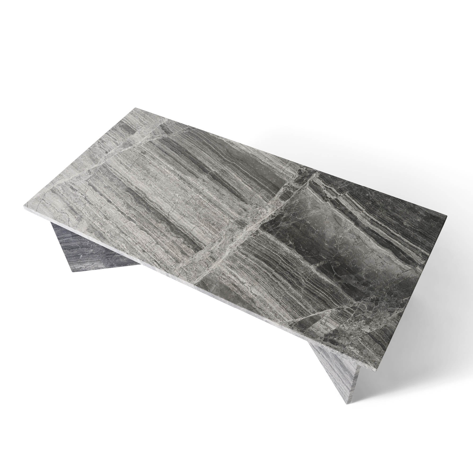 Vega sofabord, river grey marmor | 140x70 - Image 5