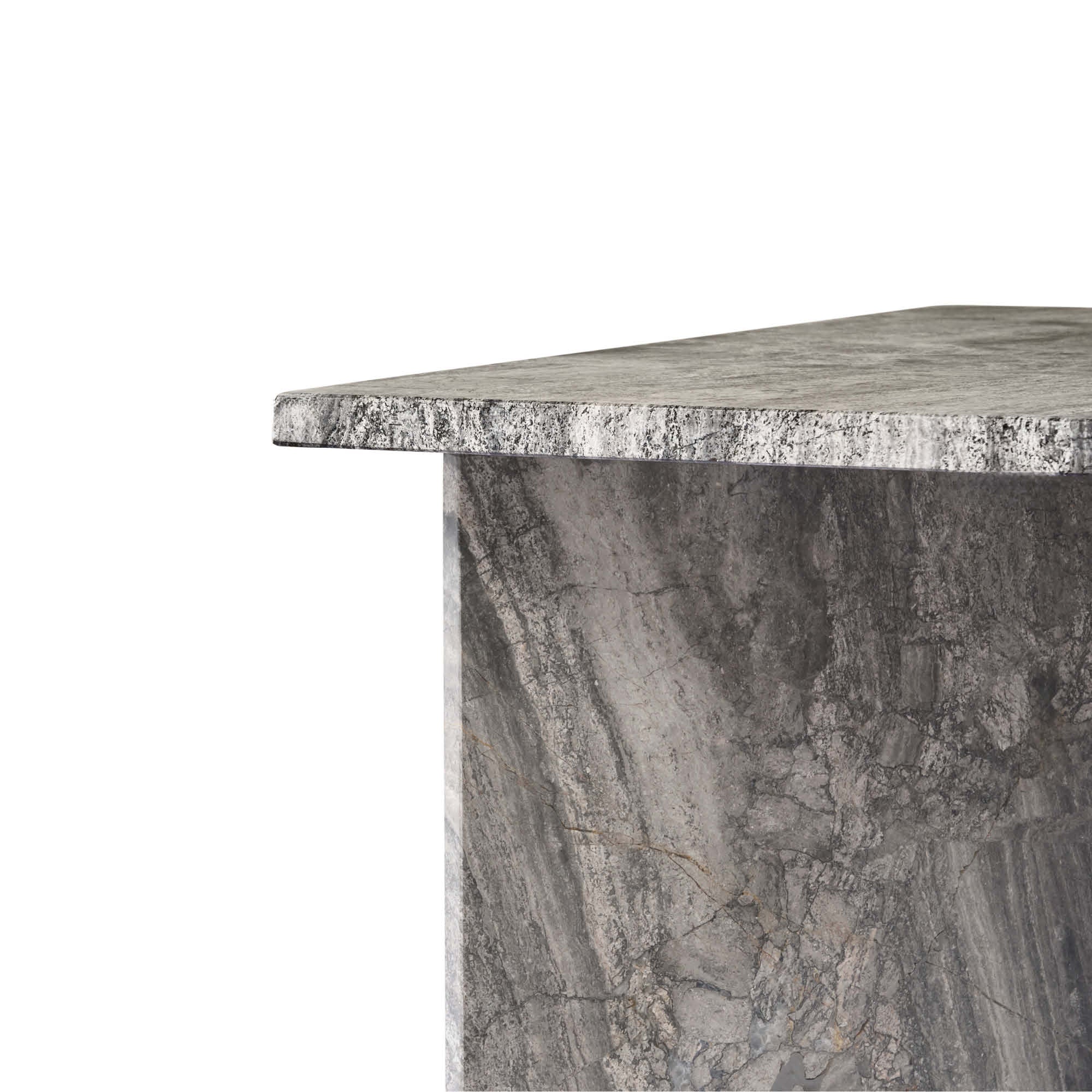 Vega sofabord, river grey marmor | 90x90 - Image 6
