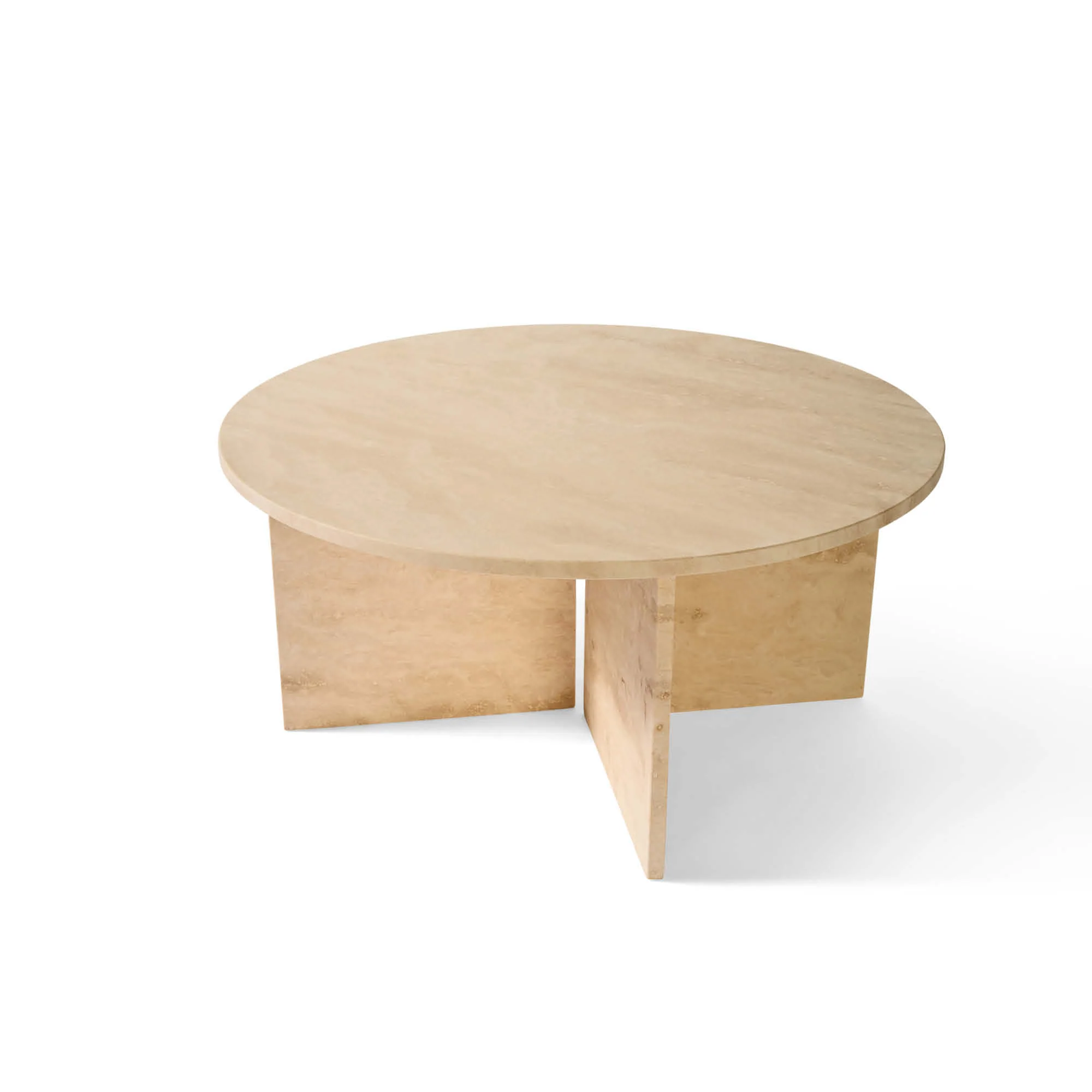 Vega sofabord, travertin marmor | Ø90 - Image 6
